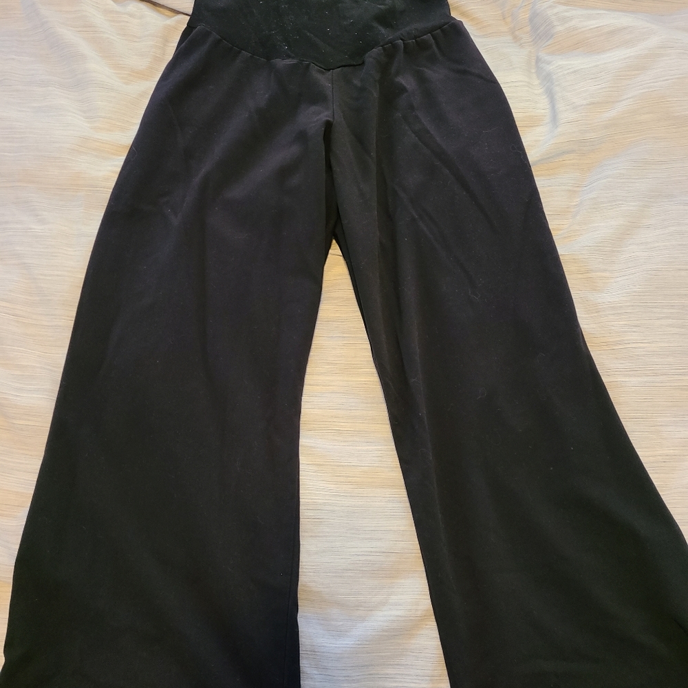 Black maternity dress pants